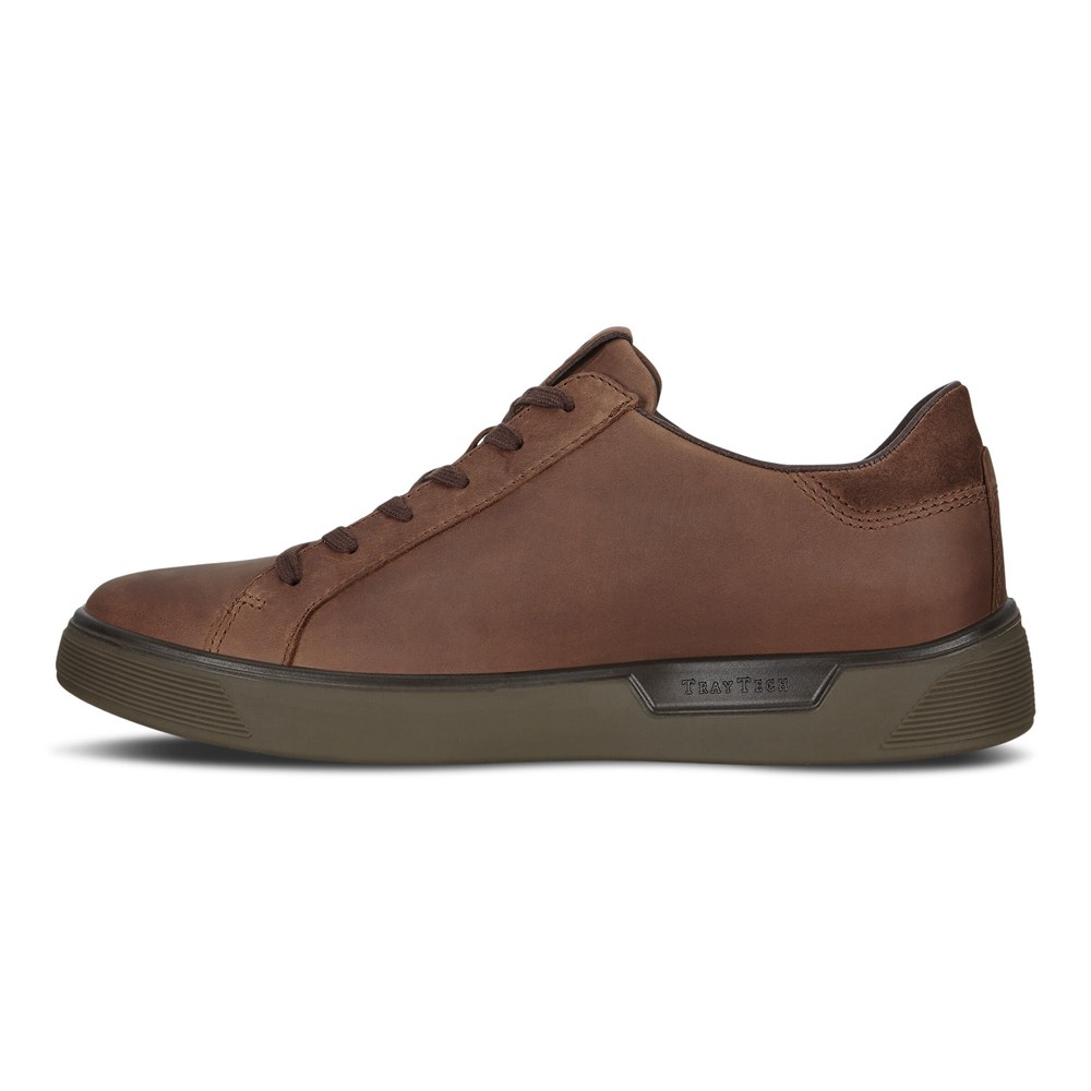 ECCO Mens Sneakers Brown - Street Trays - NJI-076539